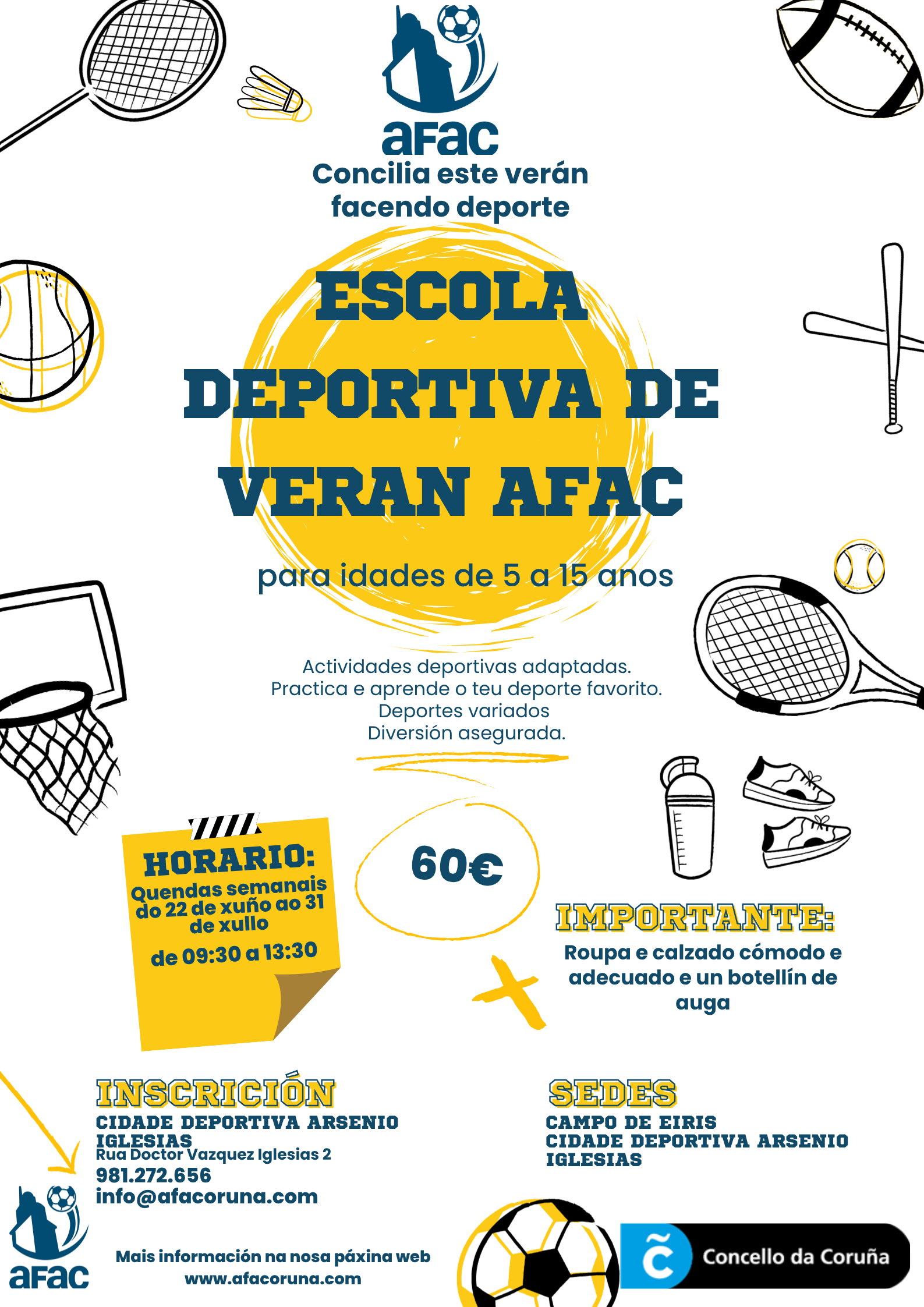 ESCOLA DEPORTIVA DE VERÁN AFAC 2026